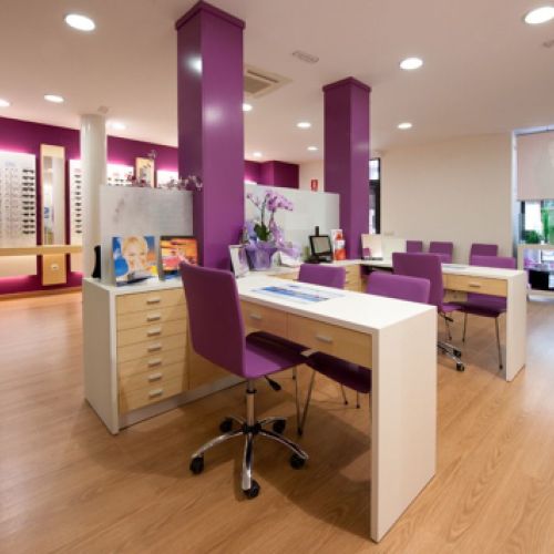 Instalaciones interiores del centro de optometría